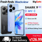 【Brand+】World premiere Blackview SHARK 9 5G Smartphone 6.67'' HD+ IPS 90Hz Display NFC 50MP AI Main Camera GPS Android 14
