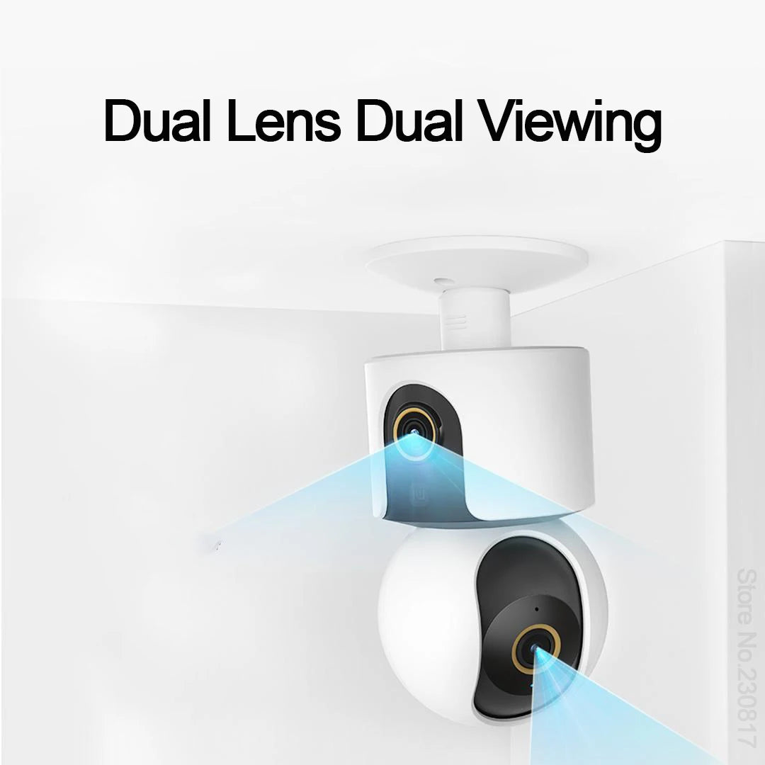 New Xiaomi Smart Camera C500 Dual Lens Version 4MP Security Camera 360° AI Detection Full Color Night Vision WiFi 6 Mi Home APP