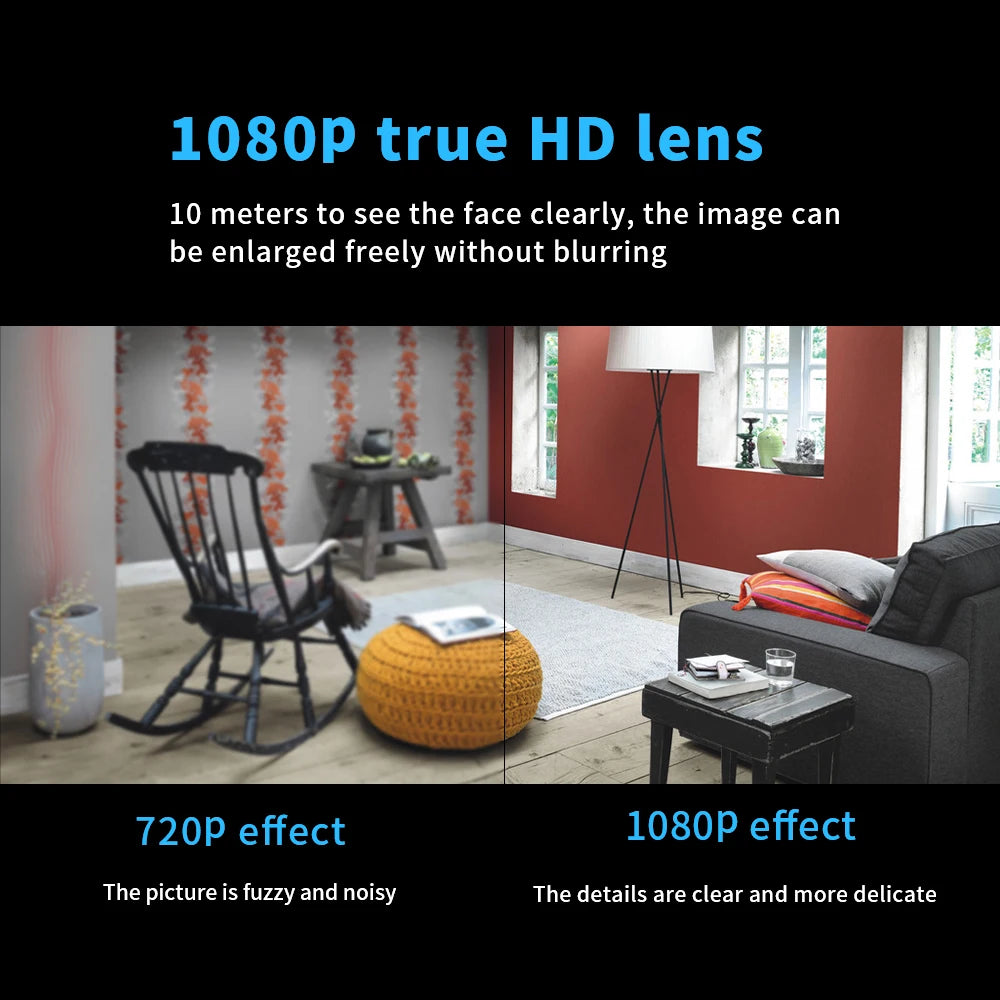 1080P WiFi camera, night vision