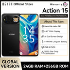IIIF150 ACTION 15 Global Version Smartphone Helio G81 Massive 5100mAh Battery 48MP Camera 6.67" Display Dual Screen Design