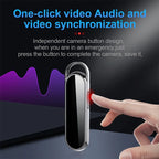 One-Click Digital Voice Recorder Camera 4-256GB Activated Dictaphone 1080P HD Noise Reduction Portable Audio Recording Camcorder