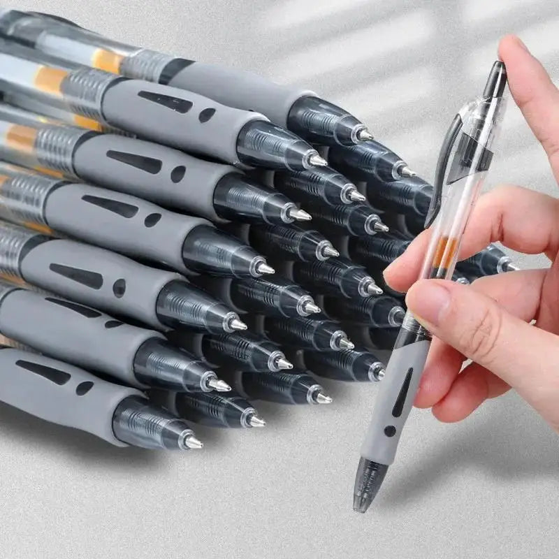 13/30PCS Gel Pens Refills Set Kawaii Stationery Writing Pen Black/Red/Blue Ink 0.5 mm Ballpoint Pen Office School Supplies Tools