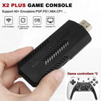 The X2 Pro video game console comes with 50,000 retro games and over 40 emulators, and is compatible with PS1/N64/PSP.