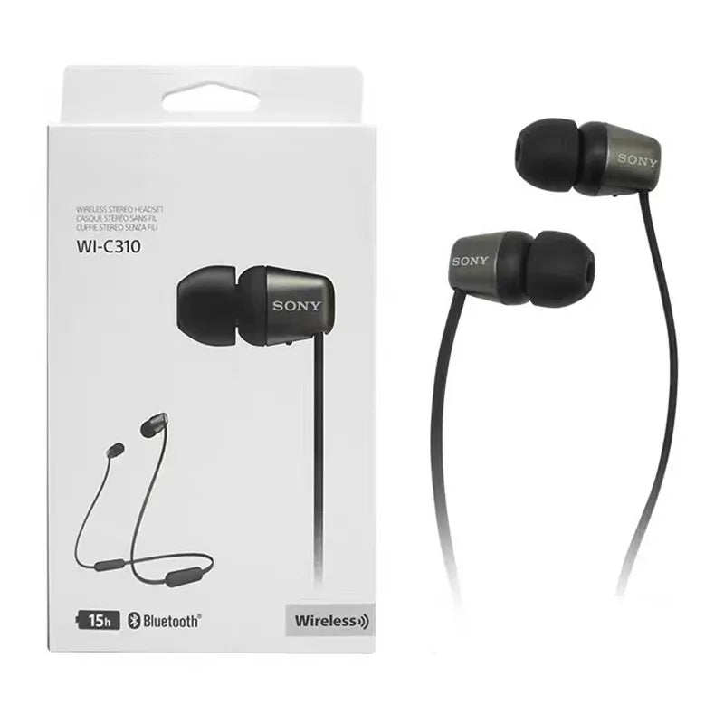 WI-C310 Wireless In Ear HIFI Stereo Earphones Bluetooth 5.0 Super Bass Sports Headset Magnetic Headset with Microphone Box