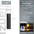 Ulanzi LM07 LED Videography Flashlight Fill Light Creative Multicolor Spotlight Zoom Portrait Atmosphere Photography Sunset Lamp