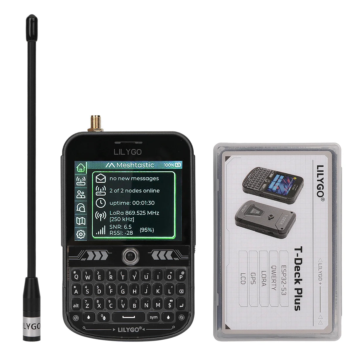 LILYGO T-Deck Plus Meshtastic ESP32-S3 LoRa 433MHz 868MHz 915Mhz Development Board SX1262 LoRaWAN Low power Communication Module