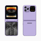 SERVO i16 PRO MAX Flip Mobile Phone 4 SIM Standby Speed Dial Magic Voice Flashlight Call Recording 2G GSM Button Fold Cellphones