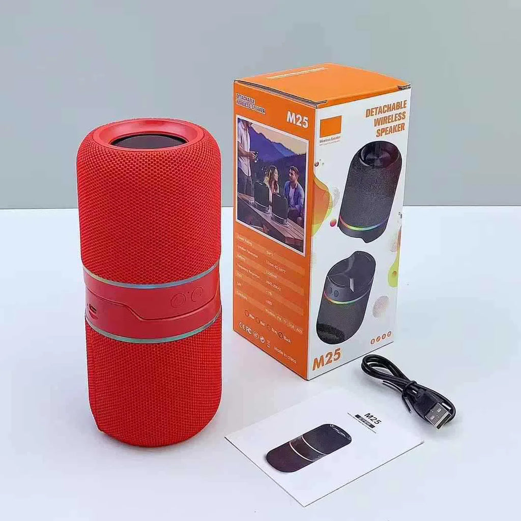 Altavoz Bluetooth magnético 2 en 1 tipo dividido de escritorio M25 Subwoofer estéreo HIFI 10 W de alta potencia Compatible con FM Tarjeta TF Reproducción TWS