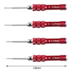 HSS Red Handle Hex Screwdriver Tool Set for RC Helicopter Repair Tools
