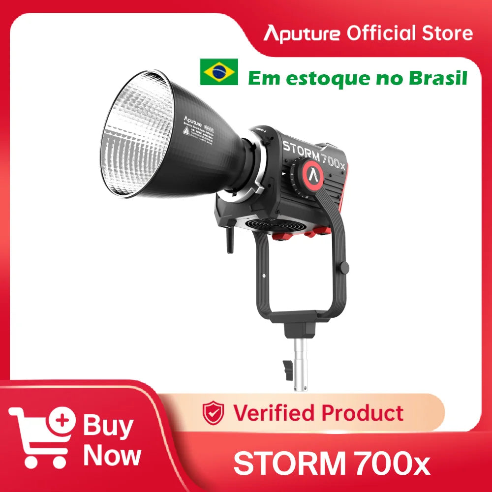Do Brazil Aputure STORM 700x Photography Light High Fidelity Point Source Lamp 2500-10000K G/M Color Correction Video Light
