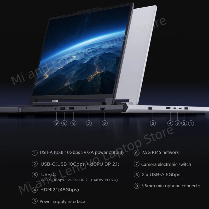 Lenovo LEGION R9000P 2025 R9 8945HX RTX 5060/RTX 5070 32GB 1TB 16 pulgadas 2.5K 240Hz Pantalla para juegos