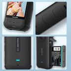 Case for Insta360 X3 with Silicone Lens Cap Protector Shockproof Protective Cover for Insta 360 X3 Anti-scratch Accessories