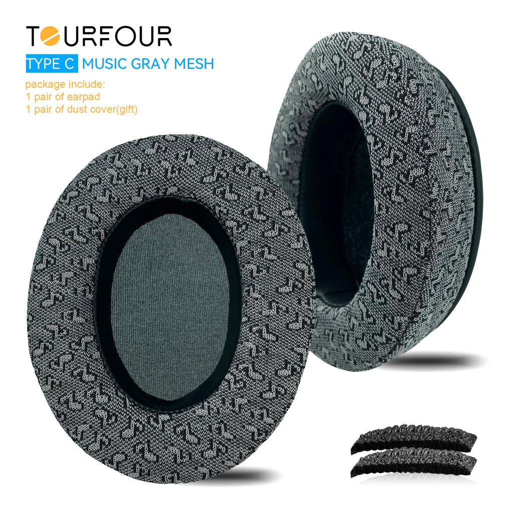 TOURFOUR Replacement Earpads for Audio Technica ATH-M50x,M50xBT,M40x,M30x,M20x,MSR7 Headphones Ear Cushion Sleeve Earmuffs