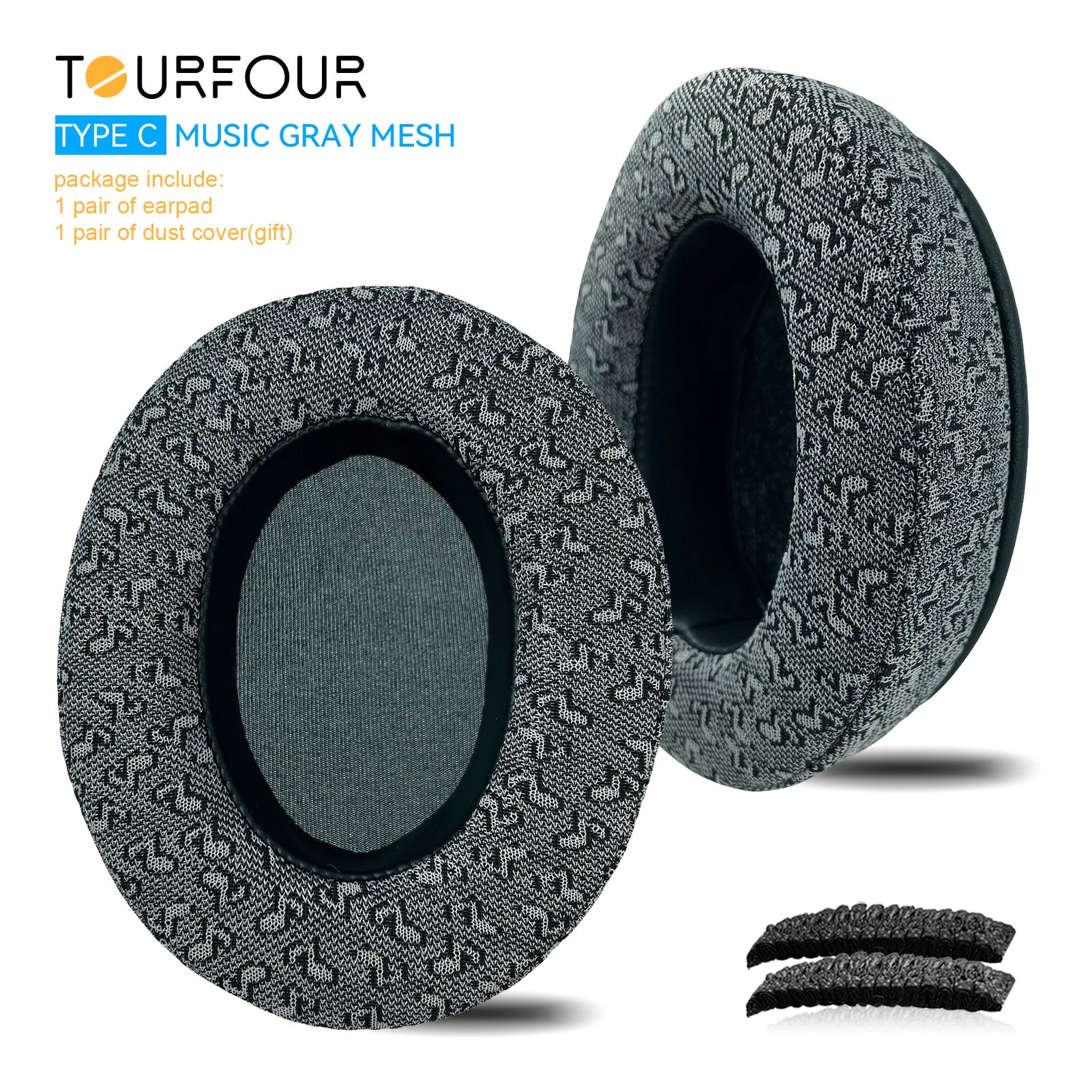 TOURFOUR Replacement Earpads for Audio Technica ATH-M50x,M50xBT,M40x,M30x,M20x,MSR7 Headphones Ear Cushion Sleeve Earmuffs