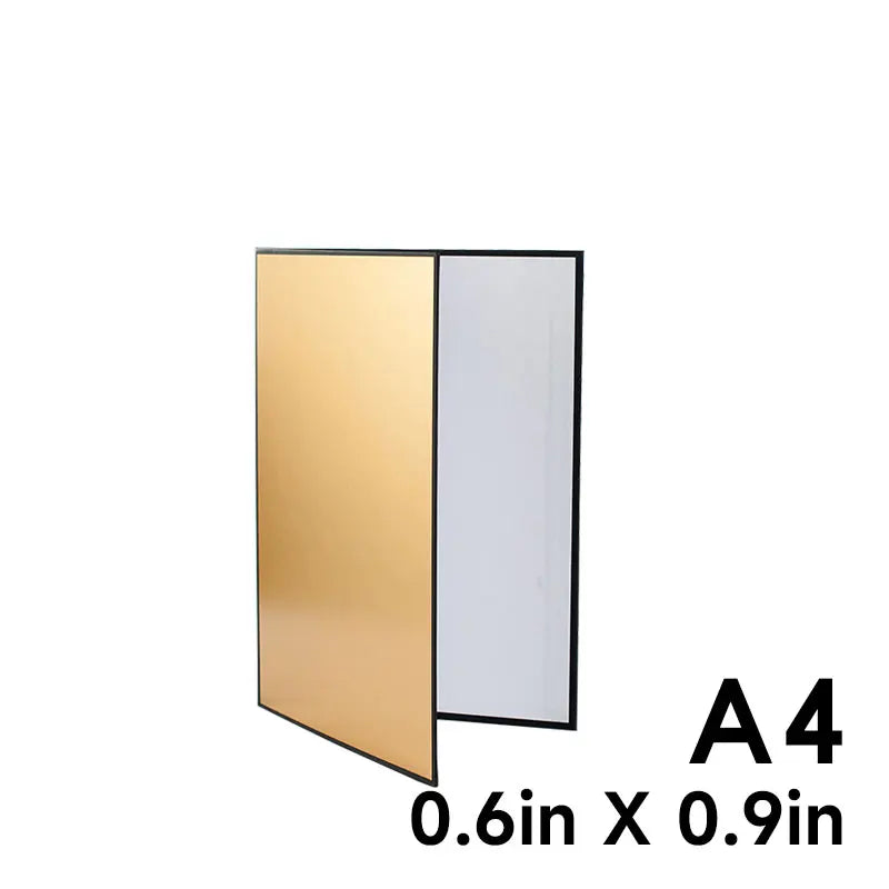 Thick Reflective Paper A3/A4 Photography Collapsible Cardboard Camera White Black Gold Silver Reflector Absorb Light