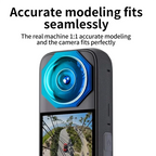 ABSQ-For Insta360 X3 Lens Guards Lens Protector Upgraded Anti-Scratch Tempered Glass Sticky Guard For Insta 360 X3 Accessory