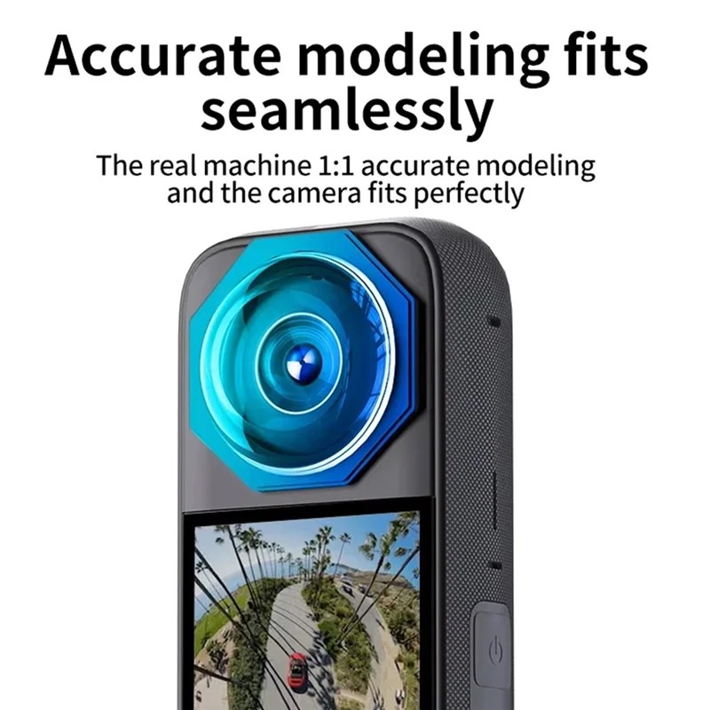 ABSQ-For Insta360 X3 Lens Guards Lens Protector Upgraded Anti-Scratch Tempered Glass Sticky Guard For Insta 360 X3 Accessory