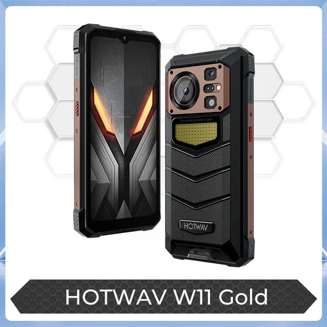 HOTWAV W11 12GB+256GB 280LM Flashlight 6.6'' FHD+ 20800mAh Battery 24MP Night Vision 33W Fast Charging 4G Global Version