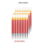 13/30PCS Gel Pens Refills Set Kawaii Stationery Writing Pen Black/Red/Blue Ink 0.5 mm Ballpoint Pen Office School Supplies Tools