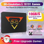 Retro Gaming SSD for Switch/PS5/Xbox/PS4/PS3/PS2/WIIU 80+Emulators Launchbox＆Retrobat＆Playnite 16191 Games Console for PC/Lapt