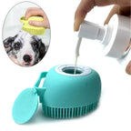 Bathroom Puppy Big Dog Cat Bath Massage Gloves Brush Soft Safety Silicone Pet Accessories  Dogs Cats Tools Mascotas Products