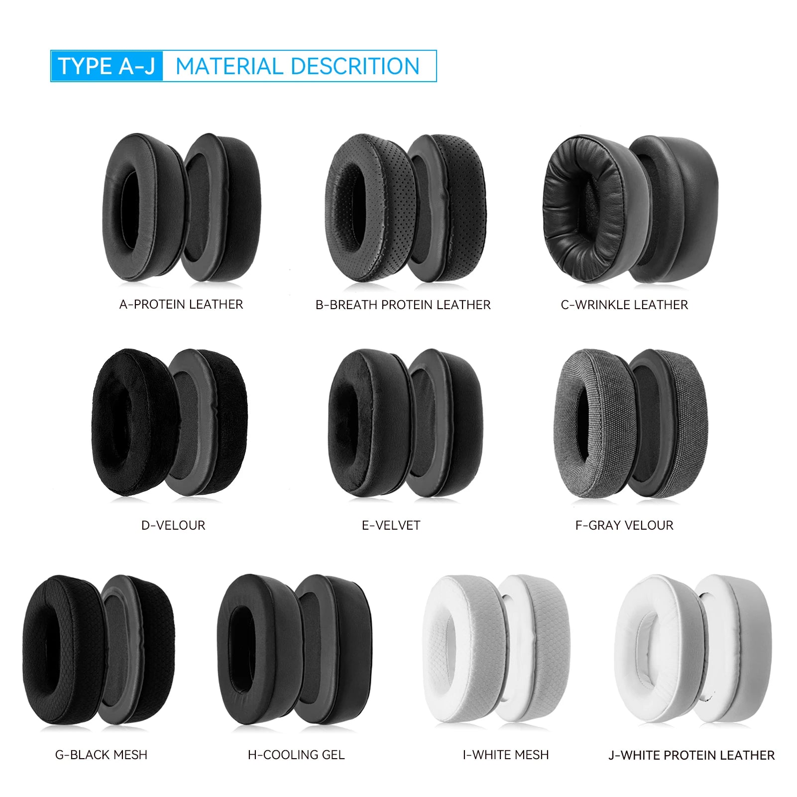 TOURFOUR Replacement Earpads for Steelseries Arctis Nova Pro Wire, Nova 7, Nova 3, Nova 1 Headphones Ear Cushion Headband