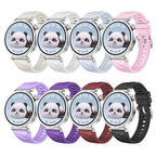 18mm Silicone Strap for Huawei Watch GT4 41MM / GT5 41MM / GT5 Pro 42MM Ice Crystal Pattern Silicone smart watch replacement wri