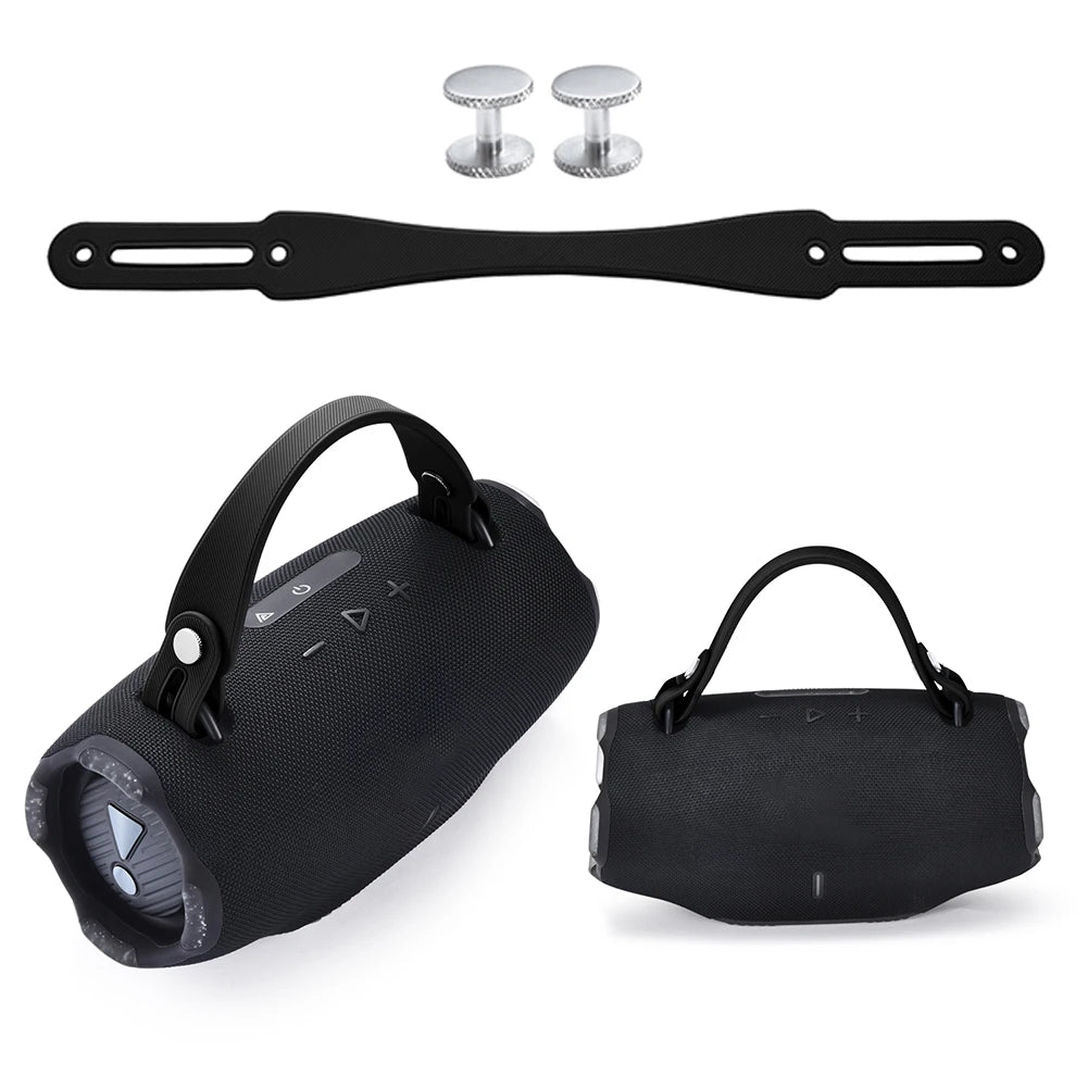 Speaker Handle Strap for JBL Xtreme 2/ Xtreme 3/Xtreme 4 BT Speaker Silicone Detachable Speaker Grip Tape Screws Handle Strap