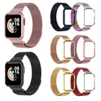 Milanese Magnetic correa Mi Watch Lite 2 metal Magnetic Loop correa For Redmi watch 2  Wristband Bracelet+Case cover