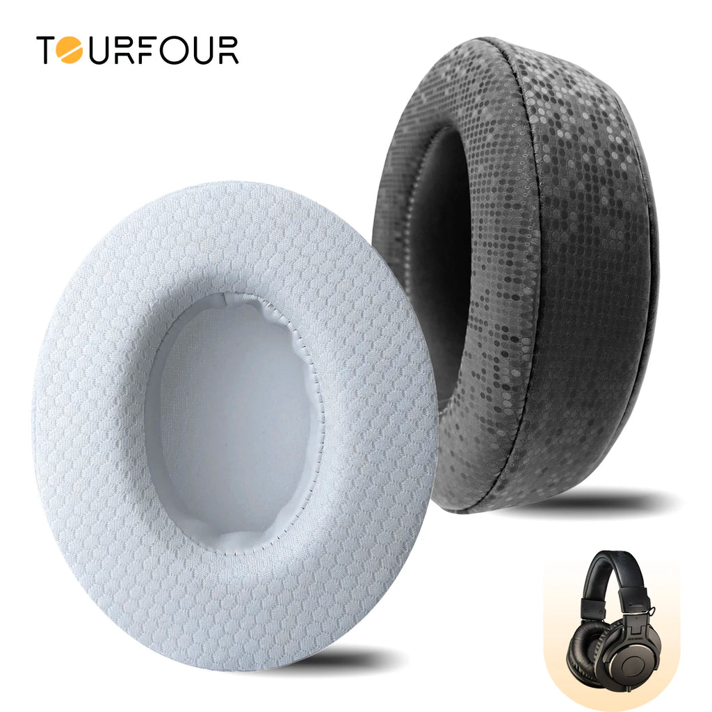 TOURFOUR Replacement Earpads for Audio Technica ATH-M50x,M50xBT,M40x,M30x,M20x,MSR7 Headphones Ear Cushion Sleeve Earmuffs