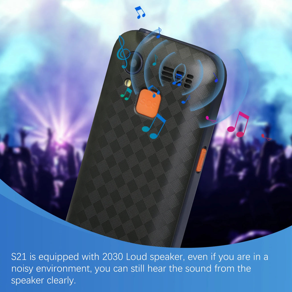 MKTEL S21 Feature Phone 1.77" Screen 800mAh Battery Dual SIM Dual Standby Loud Speaker MP3 MP4 FM Radio 2G Phone For Seniors