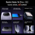 Xiaomi Redmi Note 14 Pro+ 5G Global Version Snapdragon 7s Gen 3 AMOLED 200MP Camera 6.7" 120Hz