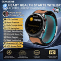 2026 New AI diagnosis Air Pump Smart Watches Accurate Measure Blood Pressure Uric Acid ECG Call NFC Health Airbag Smartwatch Men