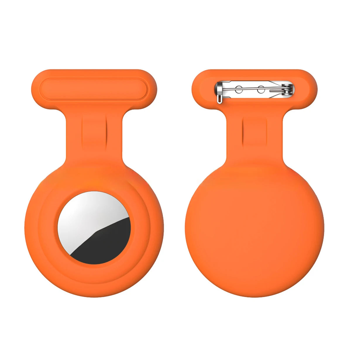 Silicone Air tag Holder Hidden Airtag Holder for Kids GPS Tracker with Brooch Pin, Airtags Clip Child/Elderly/Backpack/Luggage