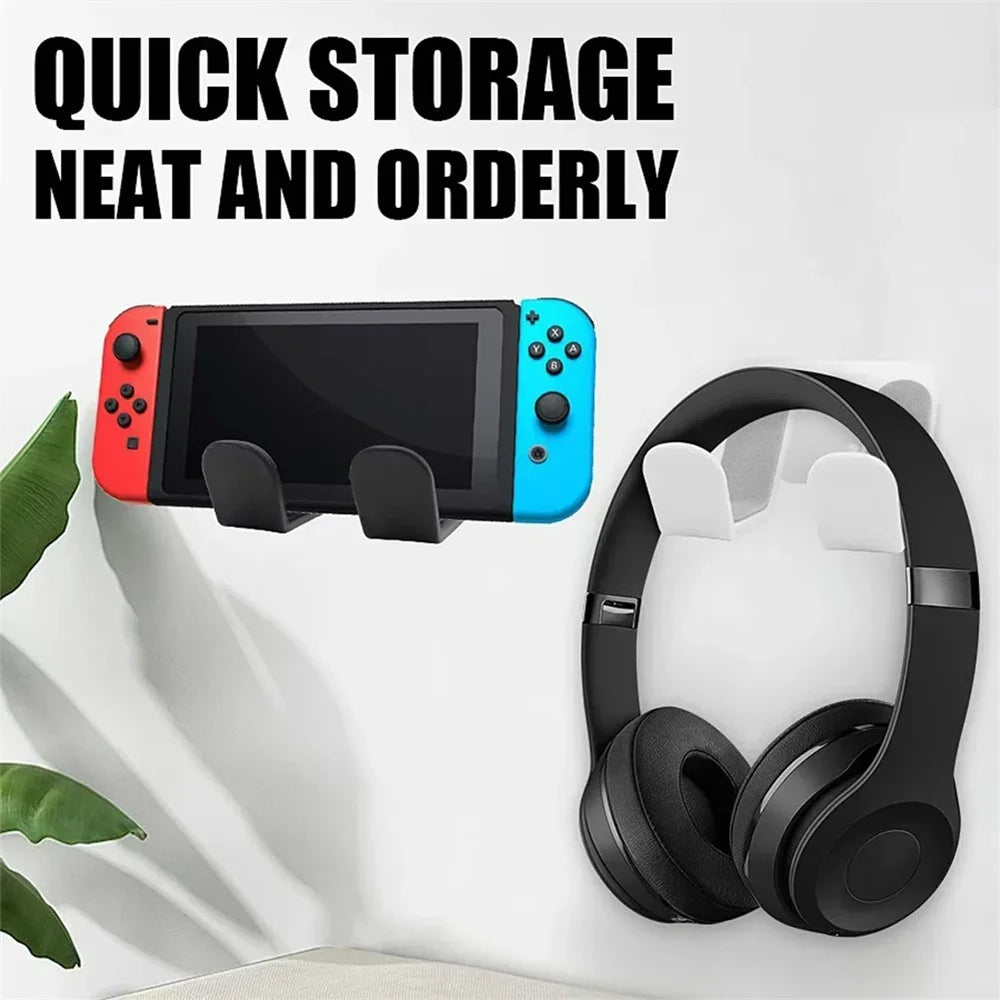 Universal Wall Mounted Headphone Holder Hanger For PS5 PS4 Xbox One Switch Pro Gaming Controller Keyboard Headset Storage Stand