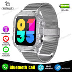 Militar Reloj Inteligente para Hombre, GPS, Linterna, Llamadas Bluetooth, Pantalla AMOLED de 2.01", 5 ATM Sumergible, Reloj Deportivo Inteligente