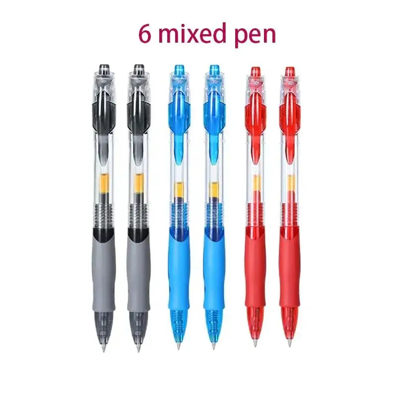 13/30PCS Gel Pens Refills Set Kawaii Stationery Writing Pen Black/Red/Blue Ink 0.5 mm Ballpoint Pen Office School Supplies Tools