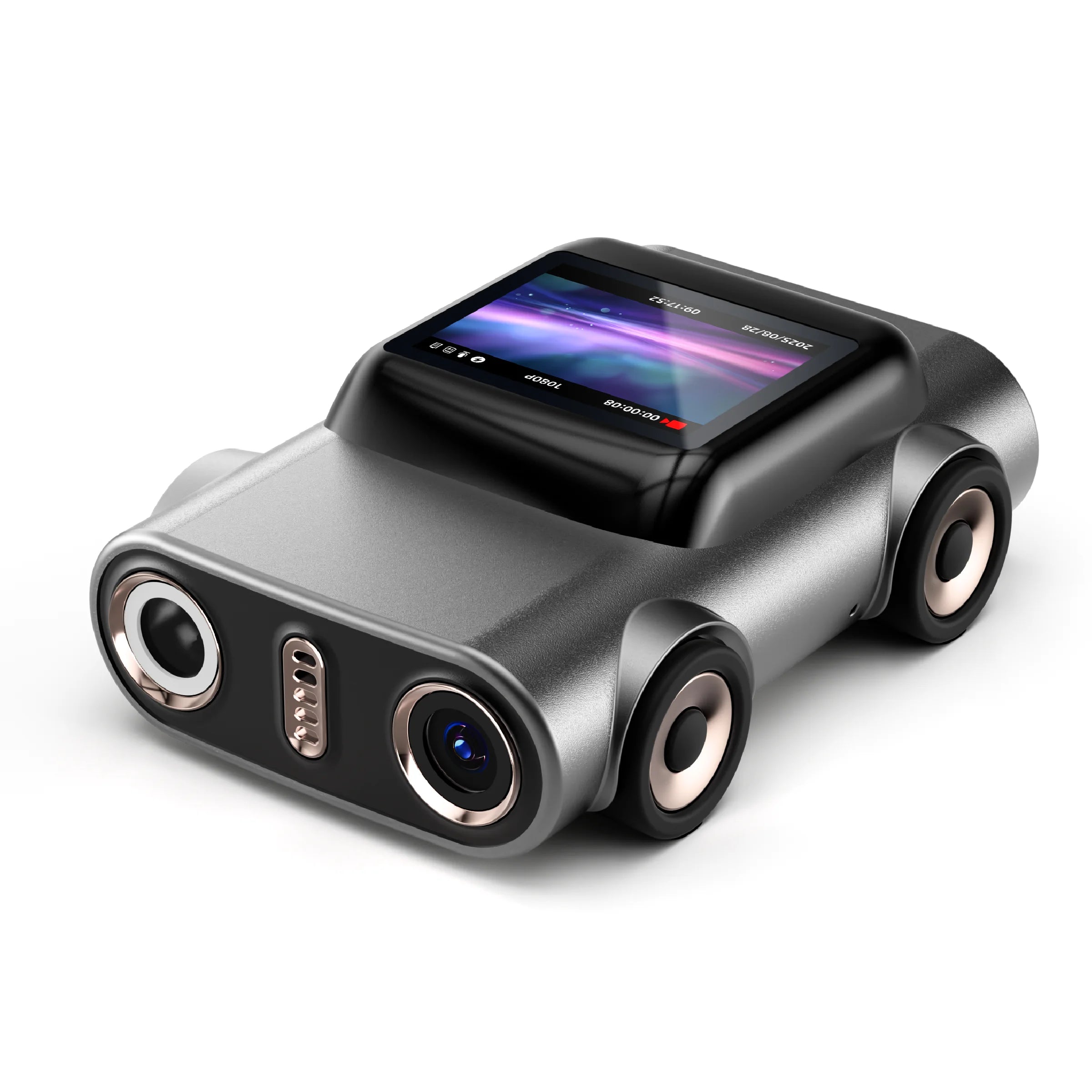 Mini cámara con nuevo diseño de coche, grabadora de vídeo 2K HD, gran angular de 130 grados, flash incorporado, enfoque automático, cámara tipo llavero
