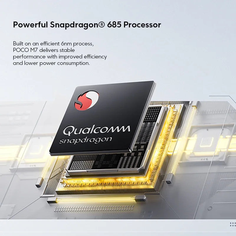 Global Version POCO M7 Snapdragon® 685 Smartphone 6.9" 144Hz FHD+ DotDisplay 50MP Camera 7000mAh Battery 33W Fast Charging NFC