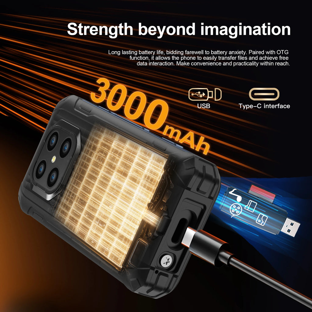 SERVO TANK500 4G LTE Mini Rugged Smartphone Android 12 OS 6GB+128GB PTT WiFi Dual SIM Card IP68 Waterproof Small Smart Cellphone