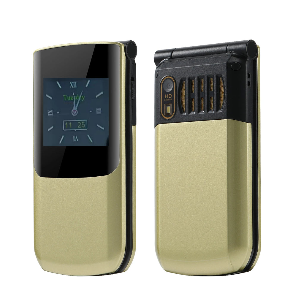 S7A 2G YEEMI Flip CellPhone 2.4inches MTK HD Screen GSM Dual SIM Card 1000mAh Mp3 Mp4 FM 8W Camera Type-C 2G Mobile Phone