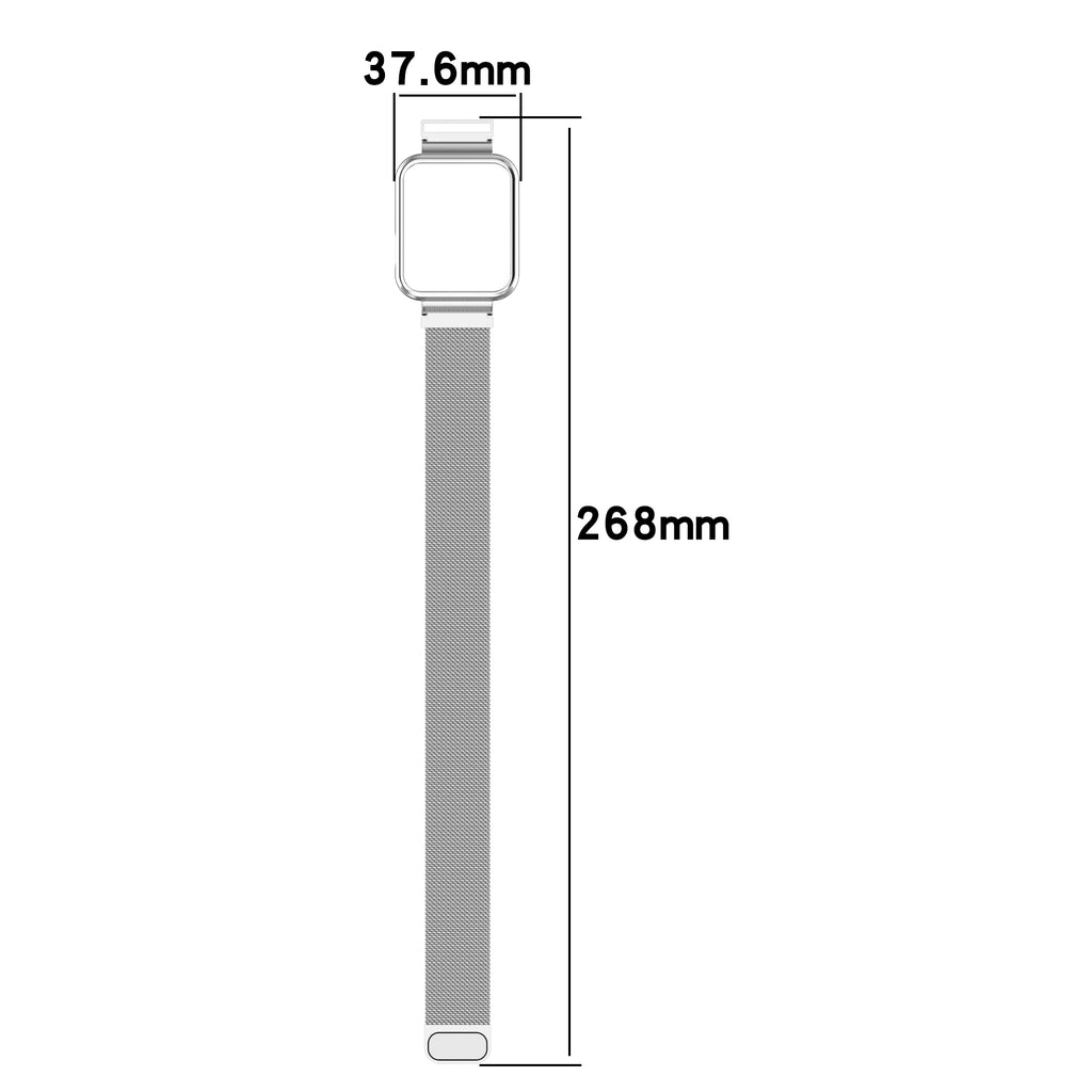 Milanese Magnetic correa Mi Watch Lite 2 metal Magnetic Loop correa For Redmi watch 2  Wristband Bracelet+Case cover