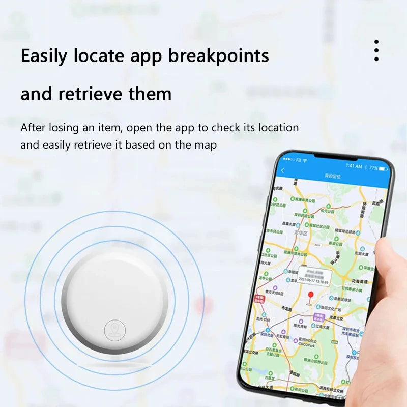 Lenovo Mini GPS Motion Tracker Device Smart Anti-Lost Pets Bluetooth 5.0 Portable Finder Air Tag Tracking Locator For AndroidIOS