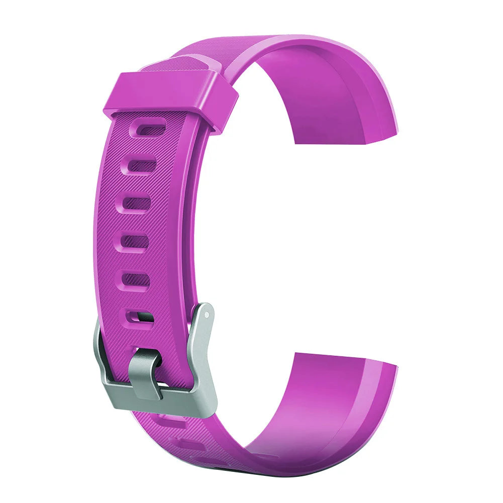 Colorful Replacement Watchband Adjustable Comfortable Silicone Watchband Replacement for ID 115 Plus HR Smart Watch Accessories