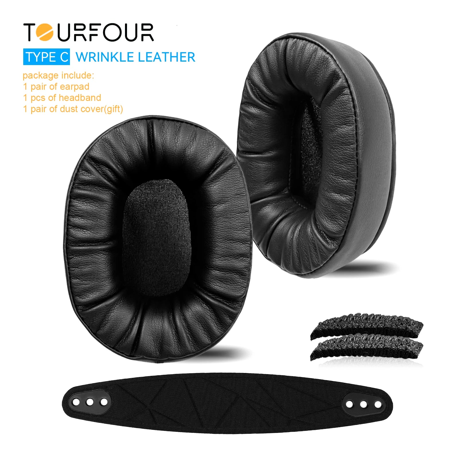 TOURFOUR Replacement Earpads for Steelseries Arctis Nova Pro Wire, Nova 7, Nova 3, Nova 1 Headphones Ear Cushion Headband