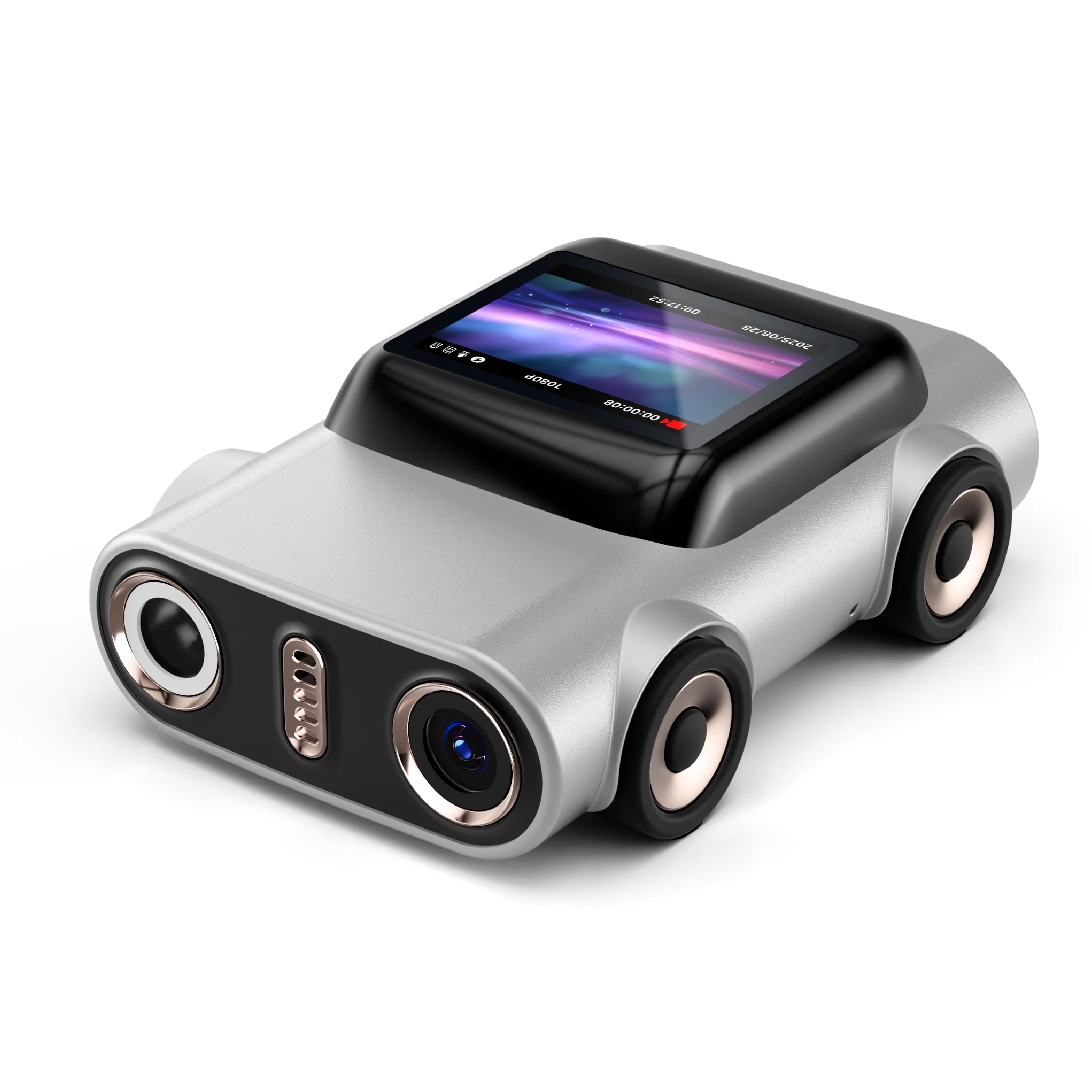 Mini cámara con nuevo diseño de coche, grabadora de vídeo 2K HD, gran angular de 130 grados, flash incorporado, enfoque automático, cámara tipo llavero