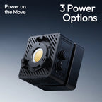 Ulanzi EC65 65W COB Cube Light 13 Light Effects for Vlog Video Production Camera Photography with DC Power Adapter PD Charger
