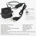 USB mini speaker for computer Surround stereo adhesive style Mini Portable speaker plug and play