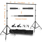 Background Stand Kit Support Frame System Backdrops  Adjustable Stand for Photography Photo Studio Chromakey Green Screen Frame