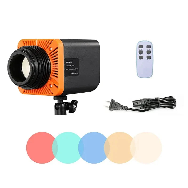Soonpho Led Lights Projector for Live Streaming Background Atmosphere Photo Lighting with Color Card DIY Snoot Optical Spotlight